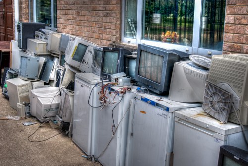 Recycling center handling furniture in Alperton